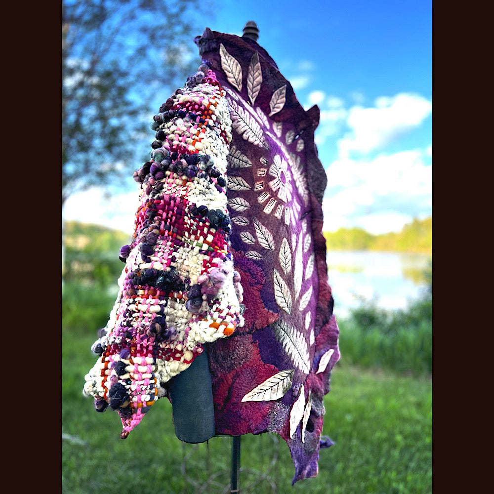 Felted adorned coat Size M-L