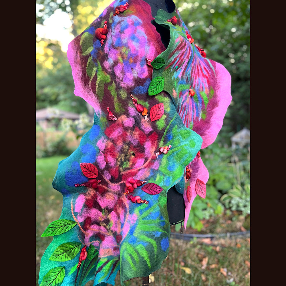 Felted Scarf 86” X 17”