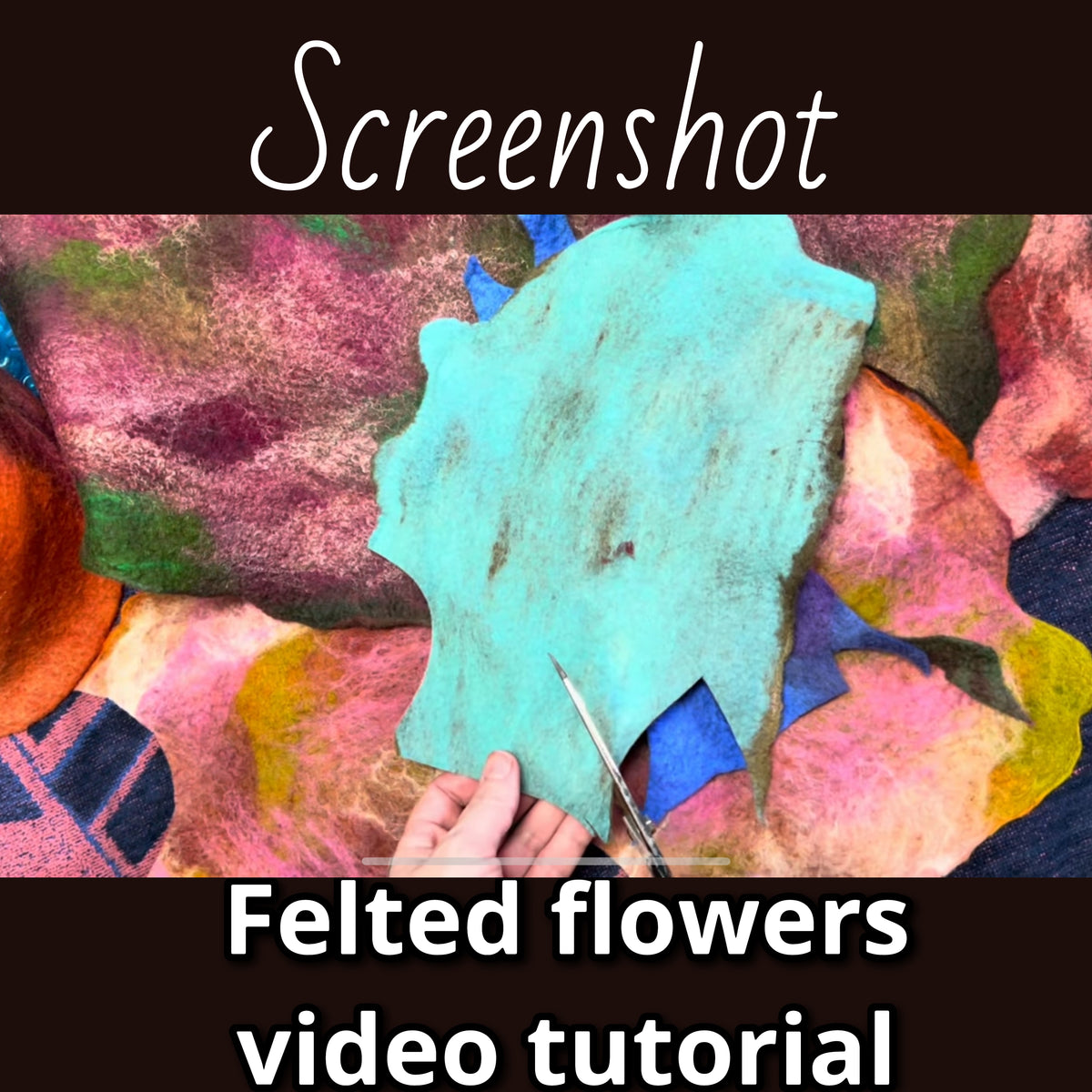 How I felt my flowers video tutorial