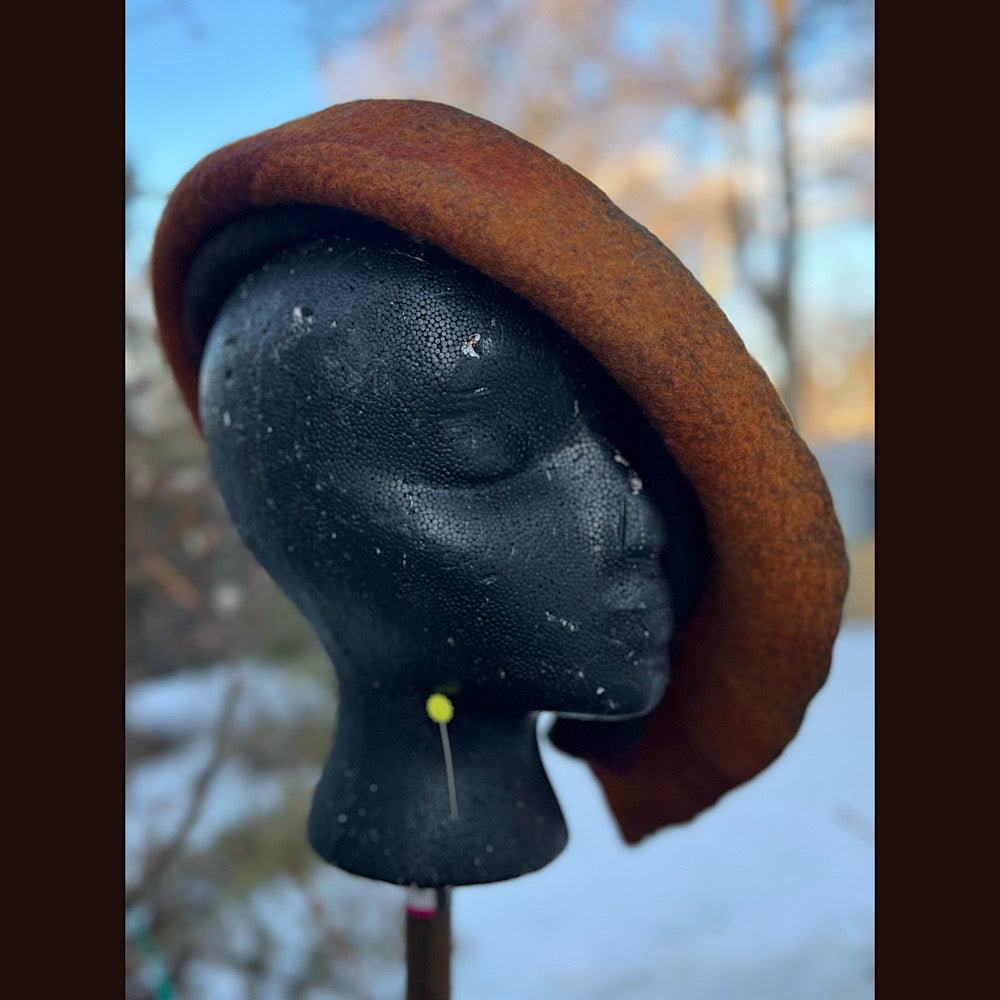 Felted top hat 23” 1/2 medium