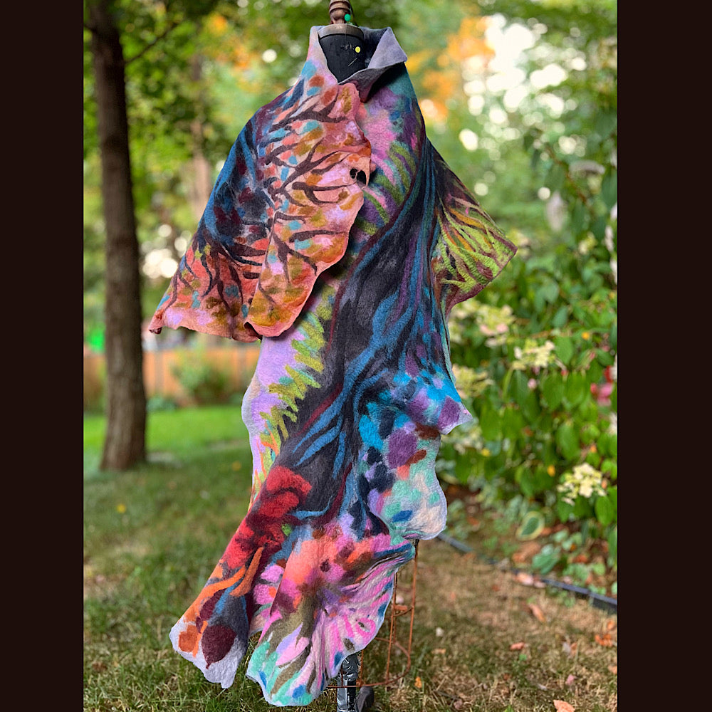 Felted Scarf 80” X 25”