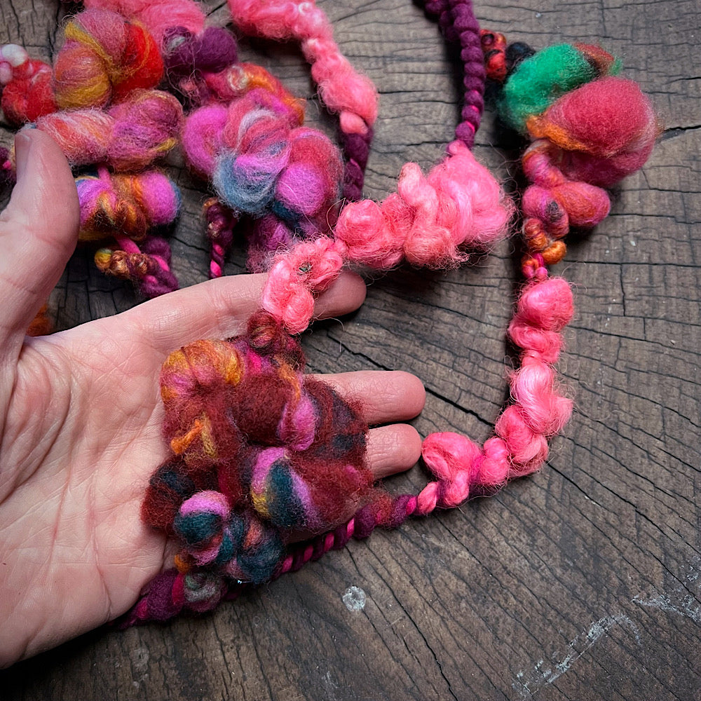 Art yarn lot for weavers 7.5 onces