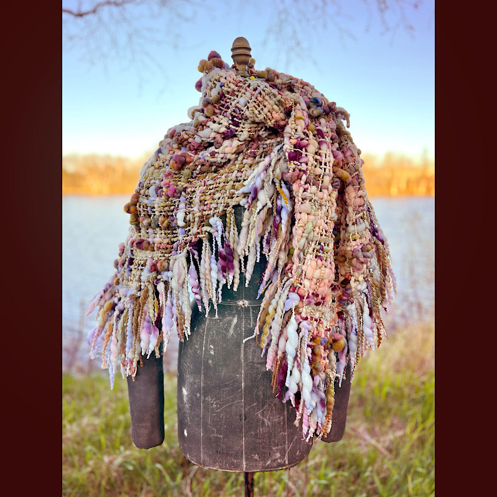 Woven shawl 82” X 36” 1 pound