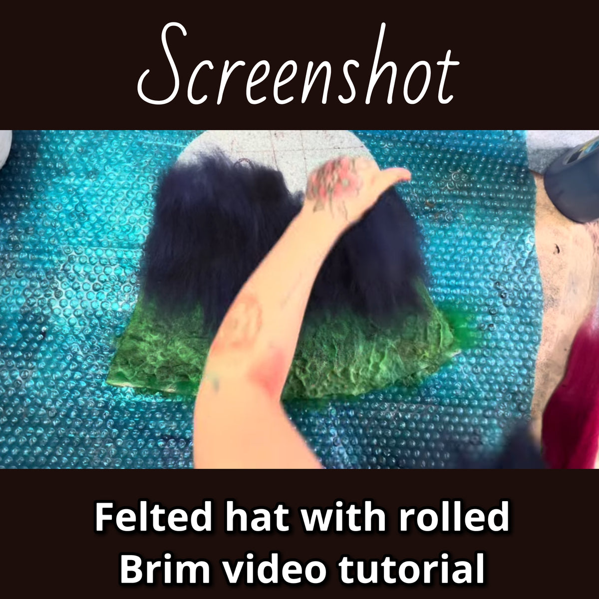 How to felt a top hat with rolled brim video tutorial 3 hours