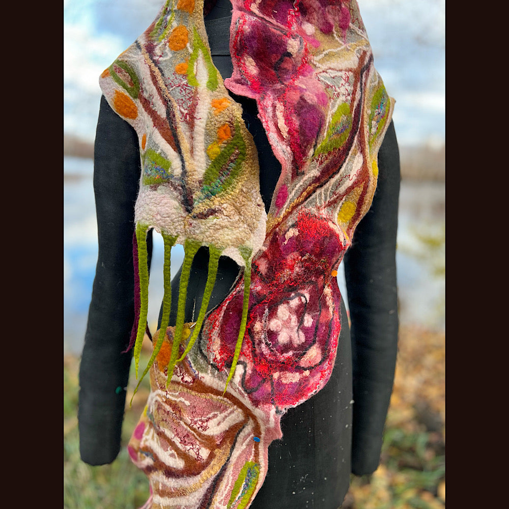 Felted Scarf 82” x 12”