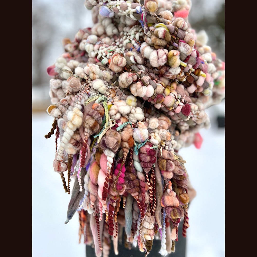 The Golden Rose Scarf 102” X 10” 1.7 pound!