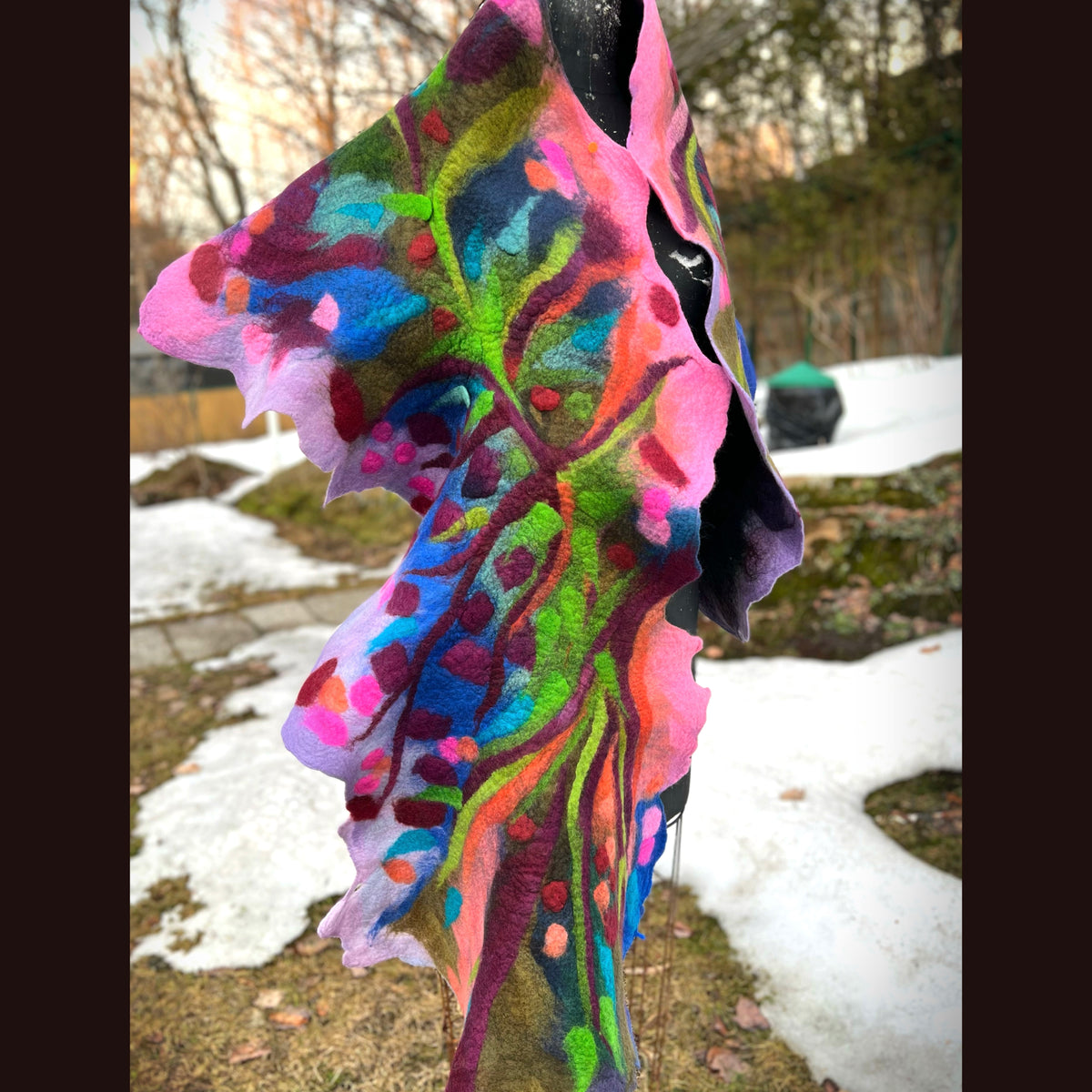 Felted Scarf 76” X 20”