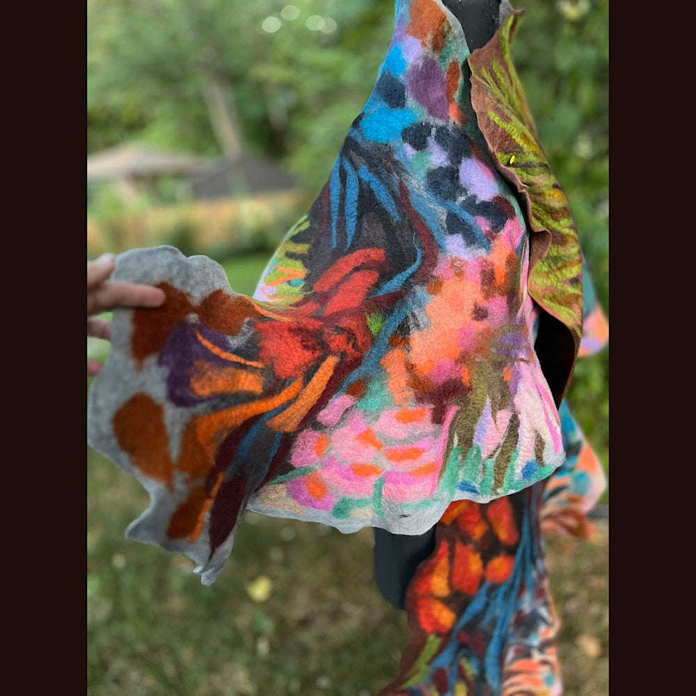 Felted Scarf 80” X 25”