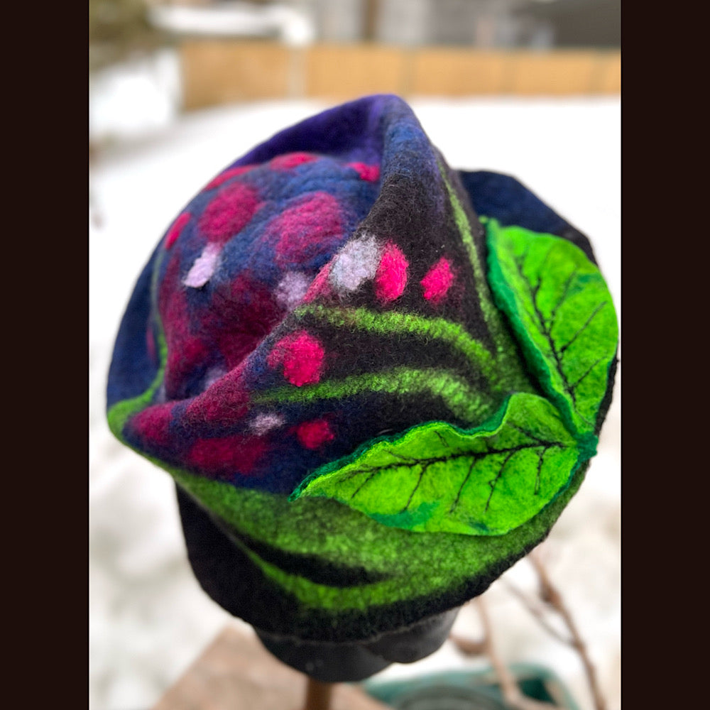 Mini Felted top hat small medium