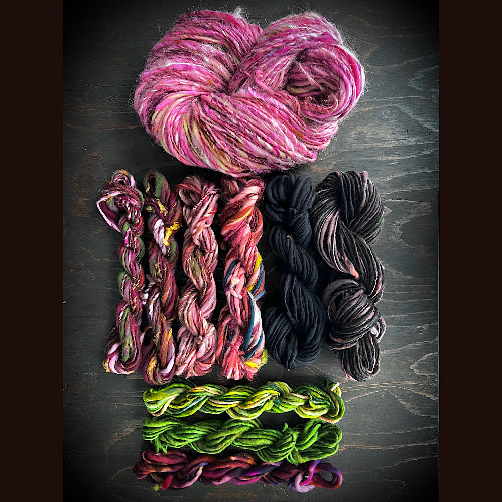 Large lot of art yarn for knitting and crochet  10.8  oz