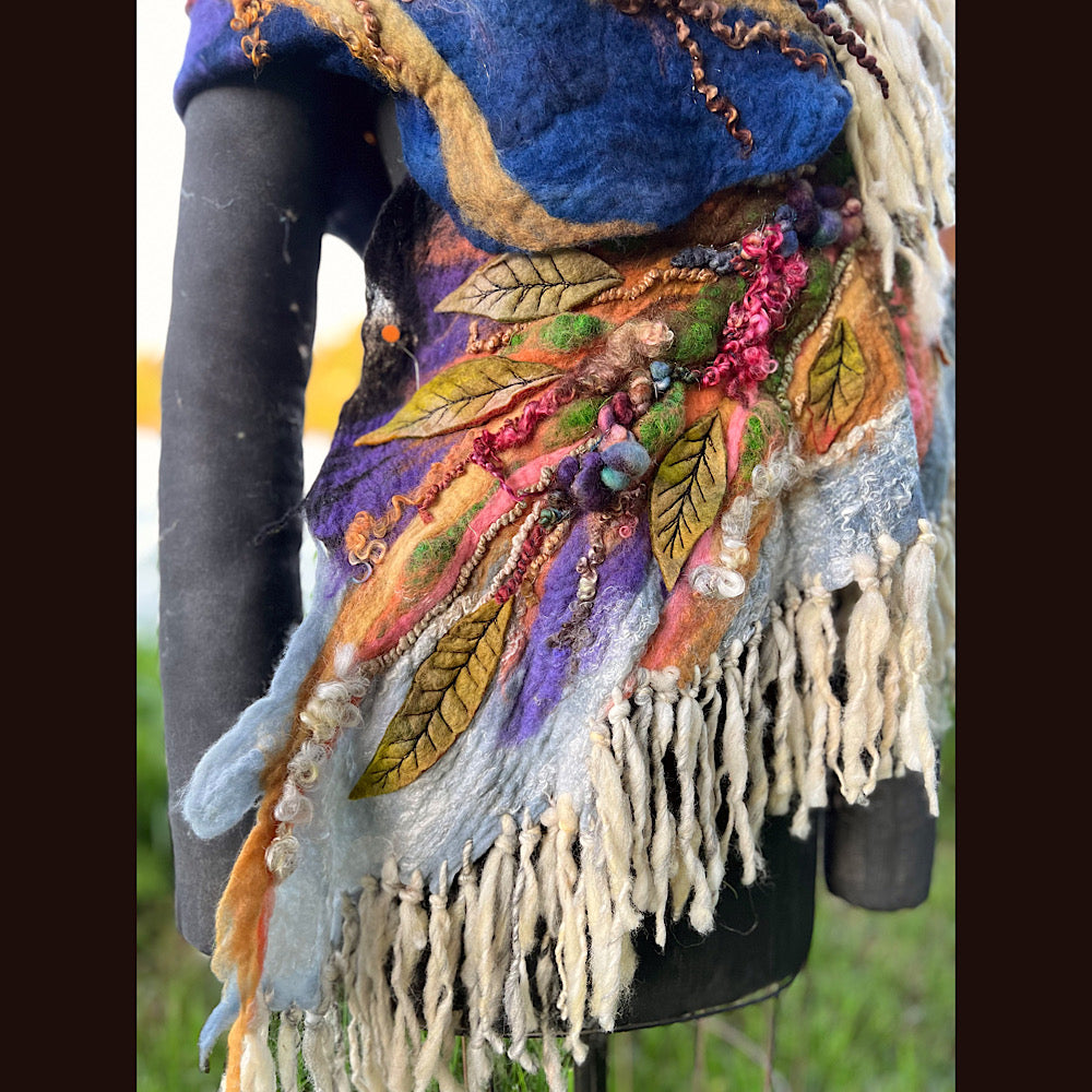 Felted Shawl 86” X 29”