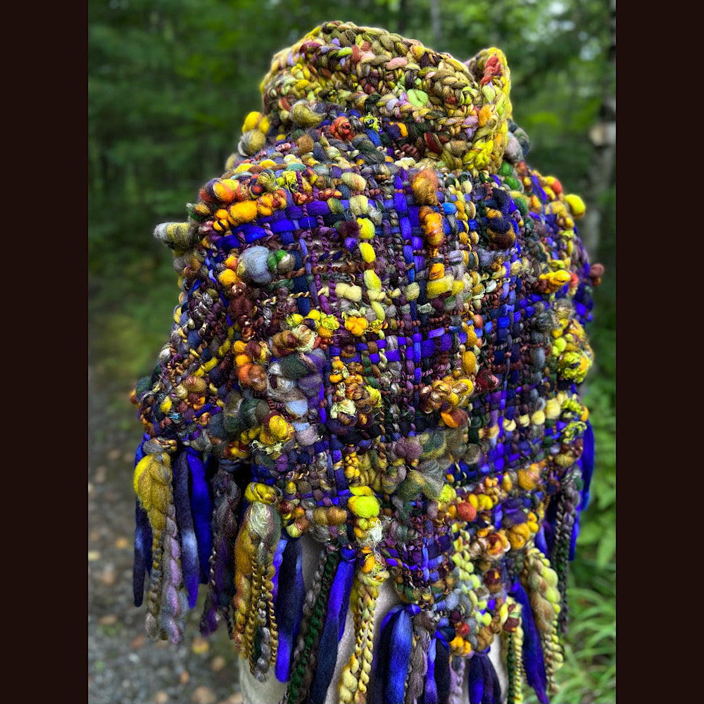 Woven capelet poncho size medium