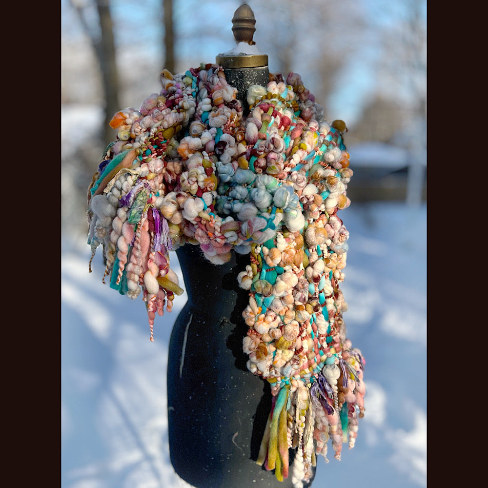 The Golden Rose Scarf 92” X 10”