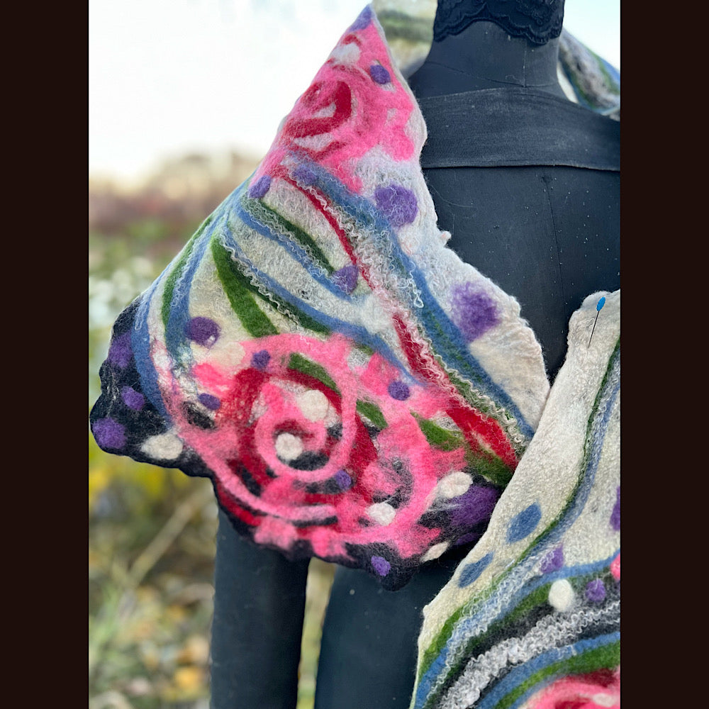 Felted Scarf 82” X 13”