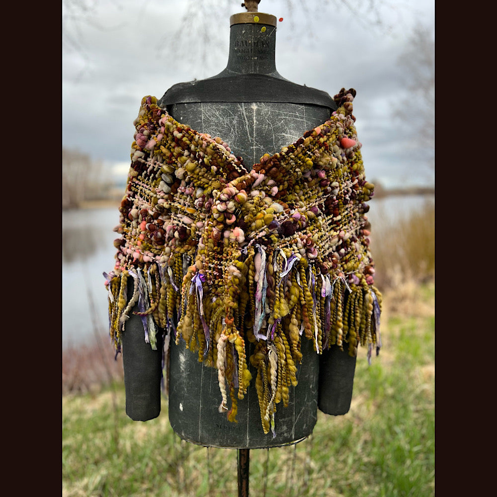 Woven shawl 82” X 36” 1 pound