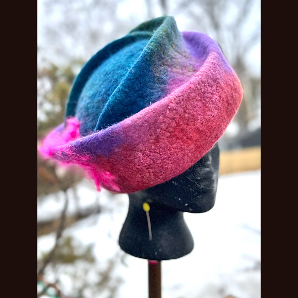 Felted top hat 23” 1/2 medium