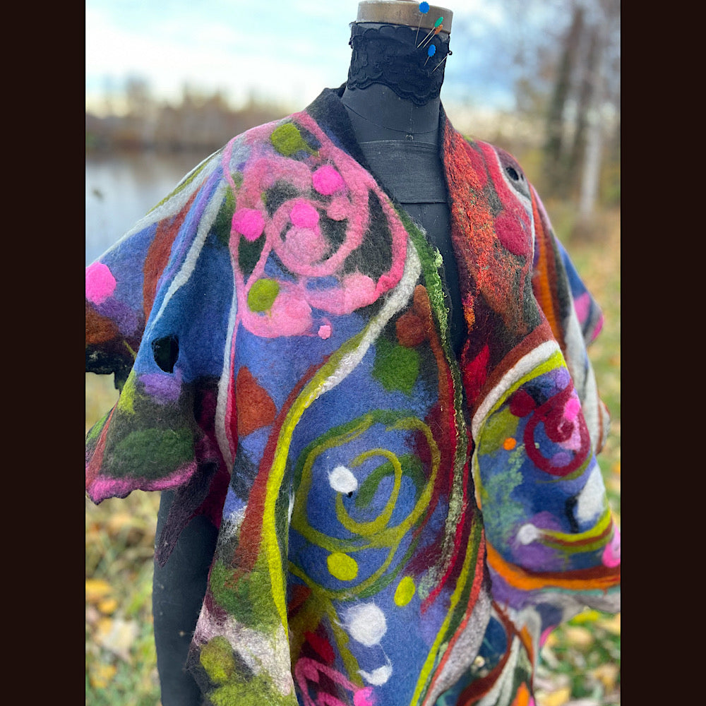 Felted Shawl 84” X 27”