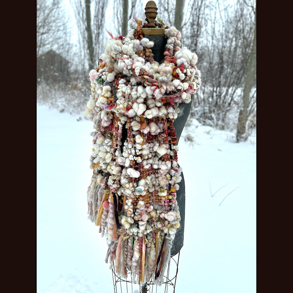 The Golden Rose Scarf 88” X 10”