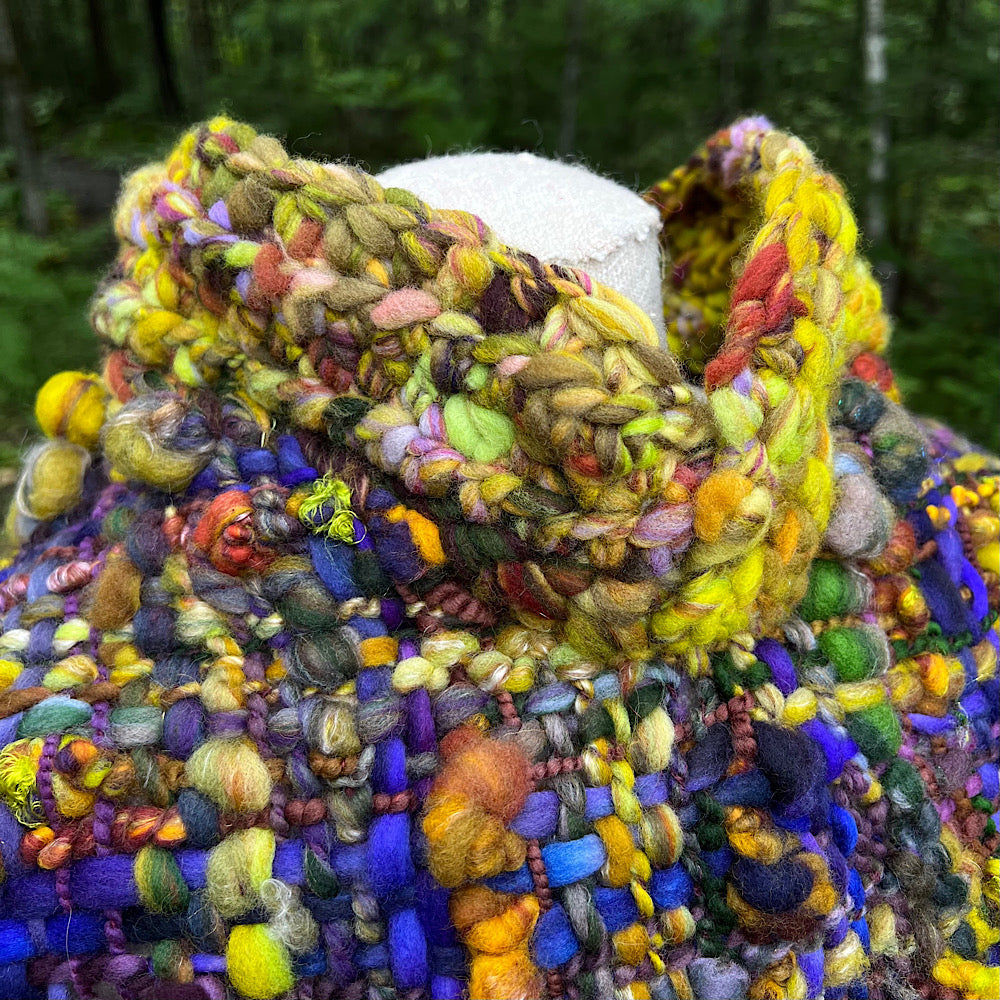 Woven capelet poncho size medium