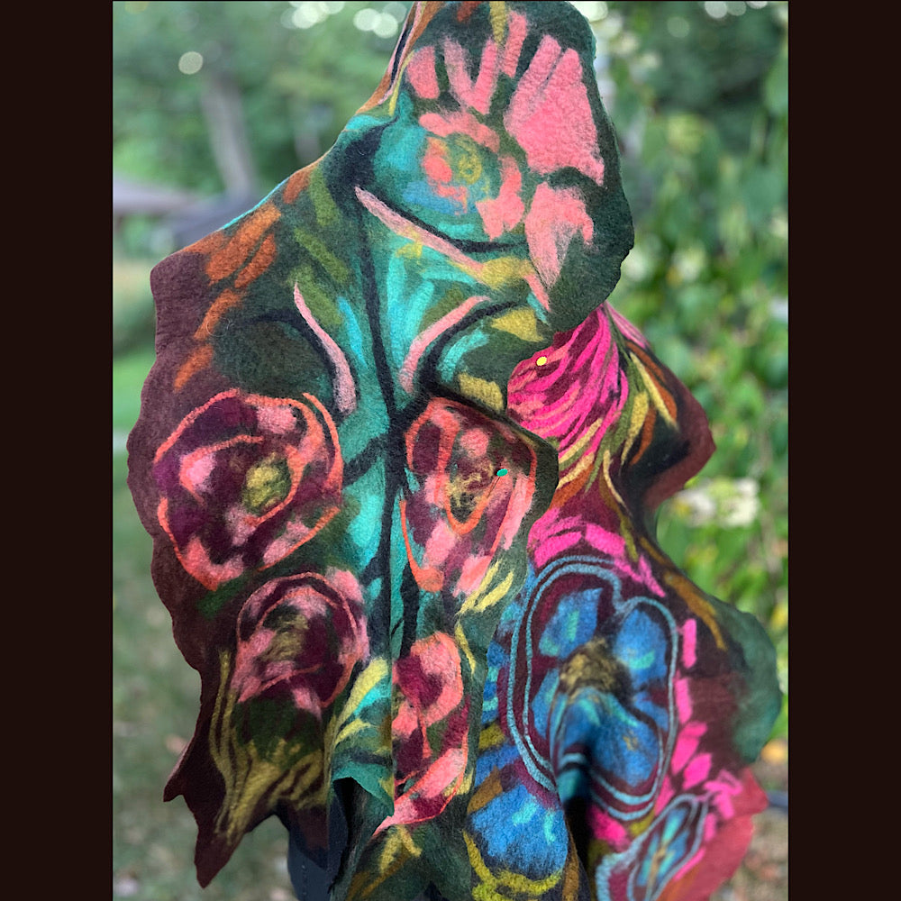 Felted Scarf 80” X 23”