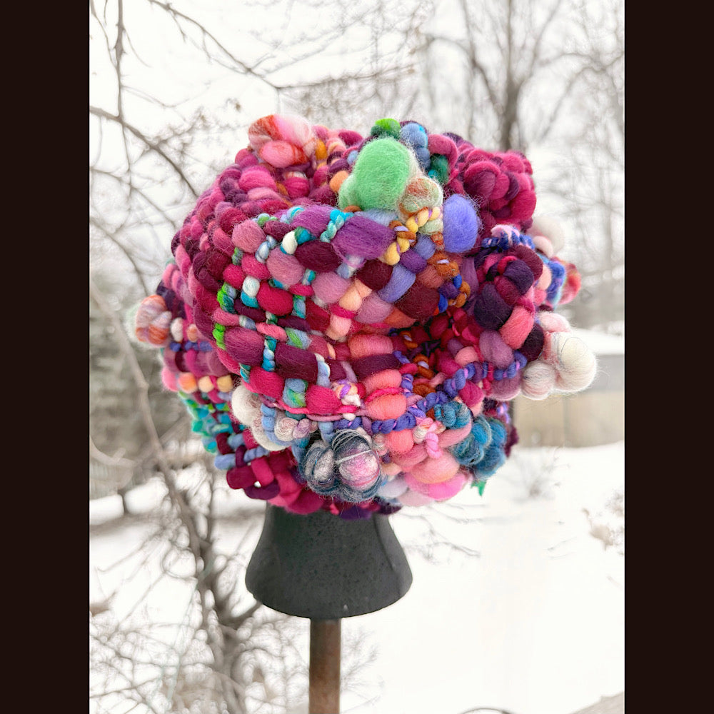 Handmade wool Woven hat 23” medium