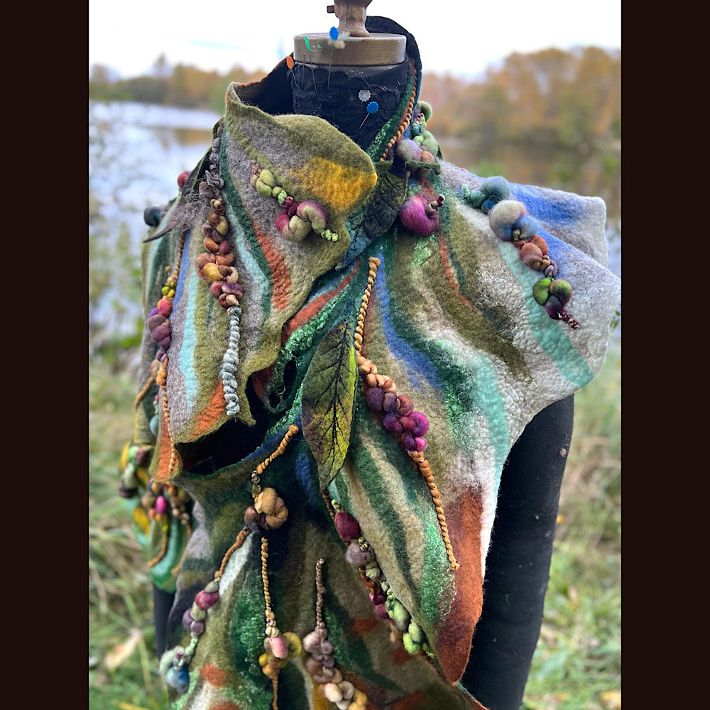 Felted Scarf 60” x 13”