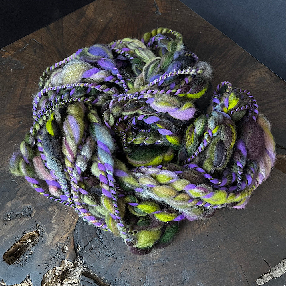 Hand spun  yarn for weaving and knitting