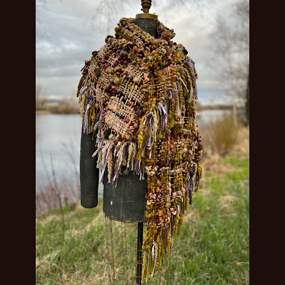 Woven shawl 82” X 36” 1 pound