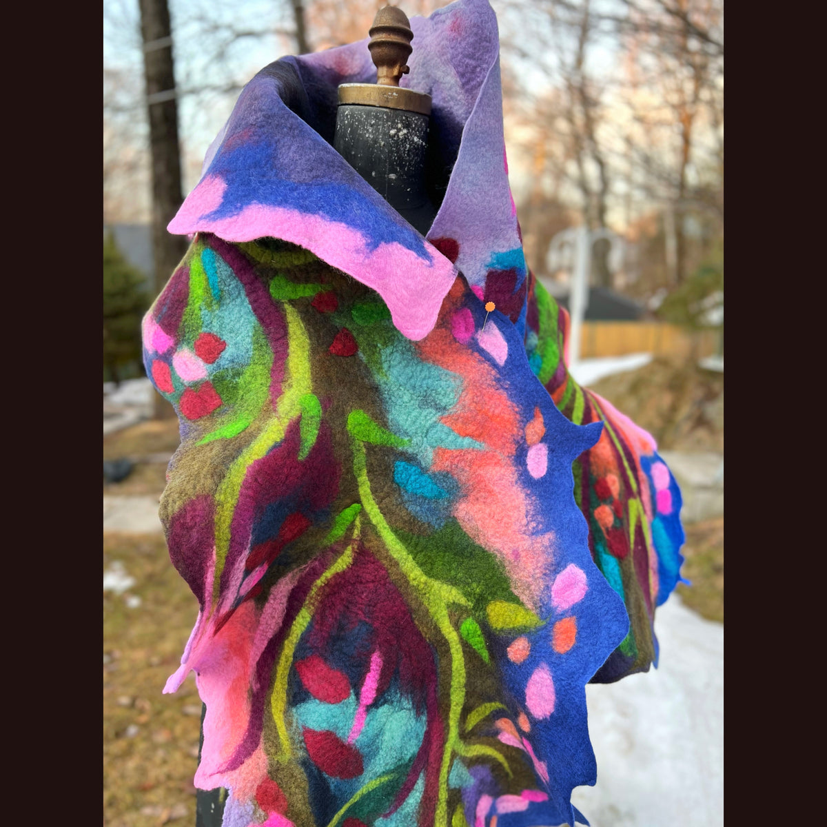 Felted Scarf 76” X 20”