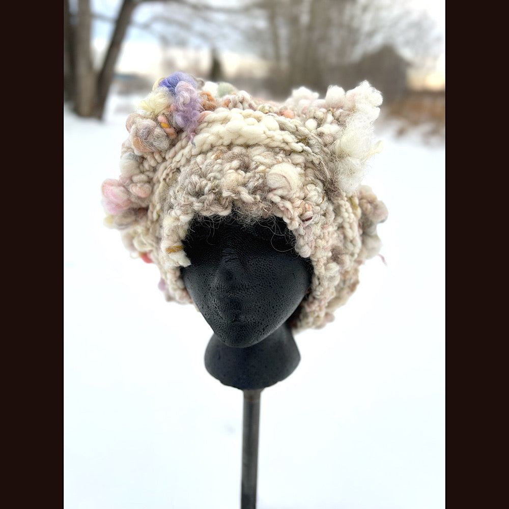 Falling Snow Toque Snow rose toque (on hold) - Mynoush