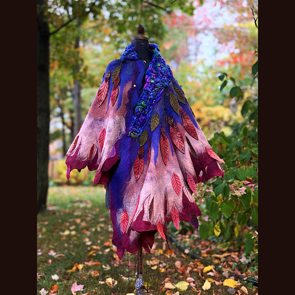 Handmade Felted Wool Scarf 80” X 29”