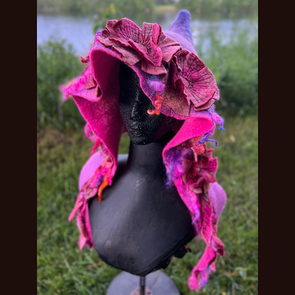 Fairy felted hood size medium