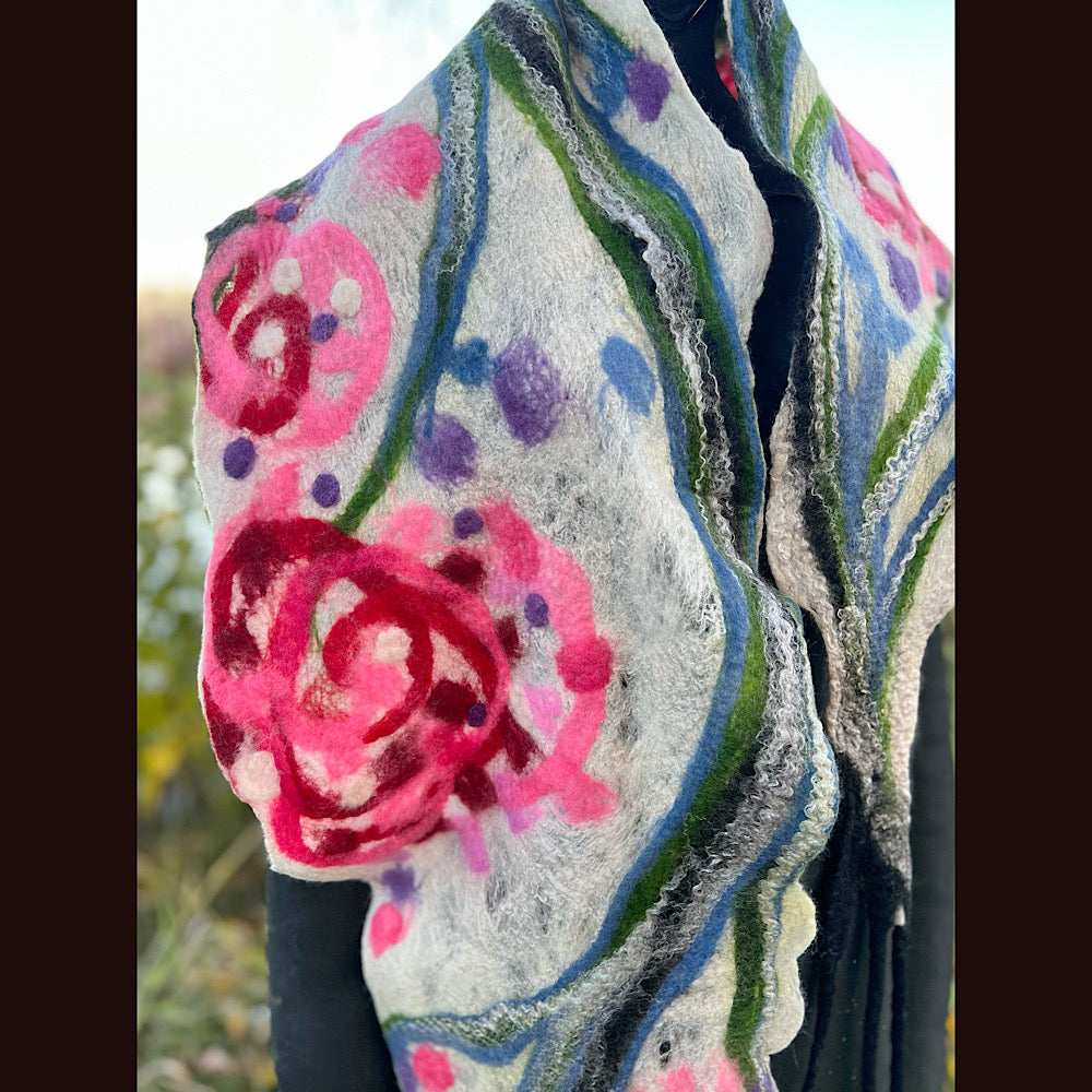 Felted Scarf 82” X 13”