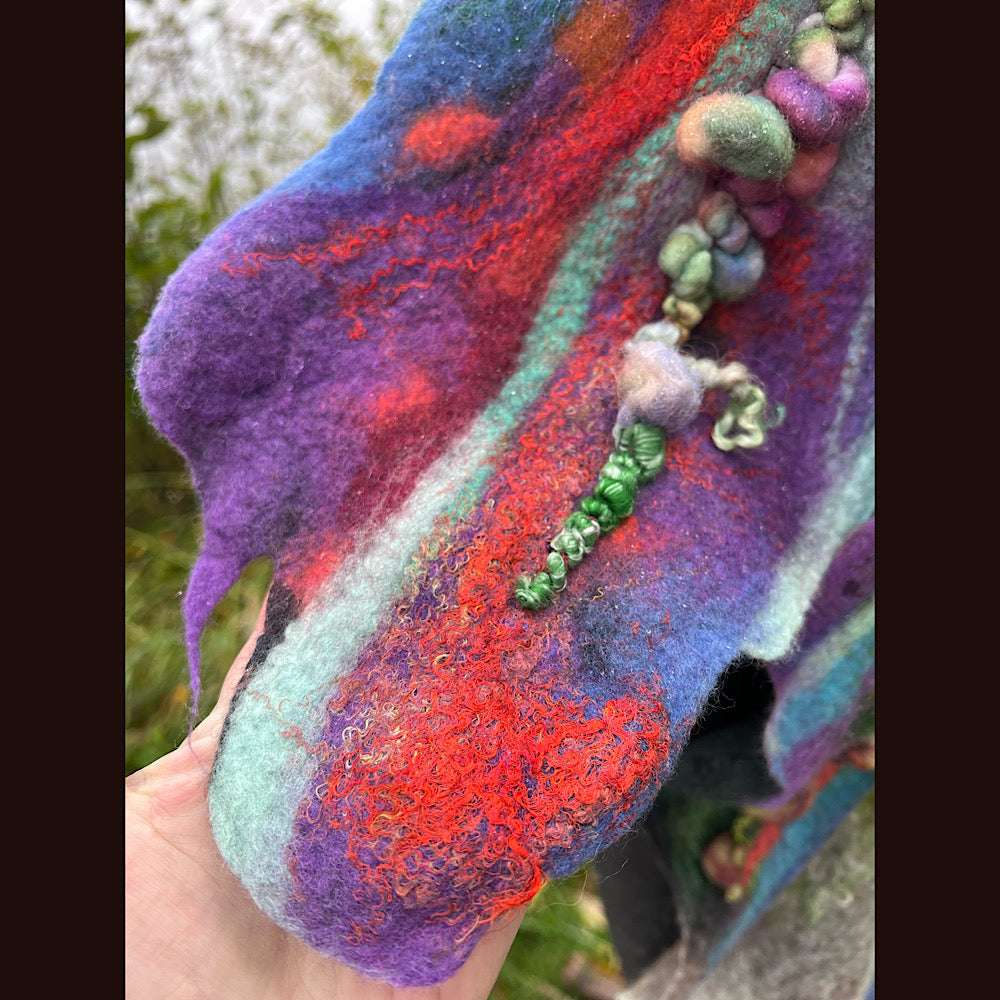 Felted Scarf 68” x 15”