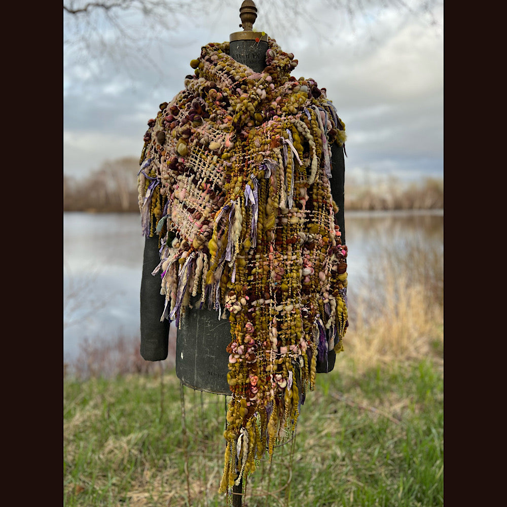 Woven shawl 82” X 36” 1 pound