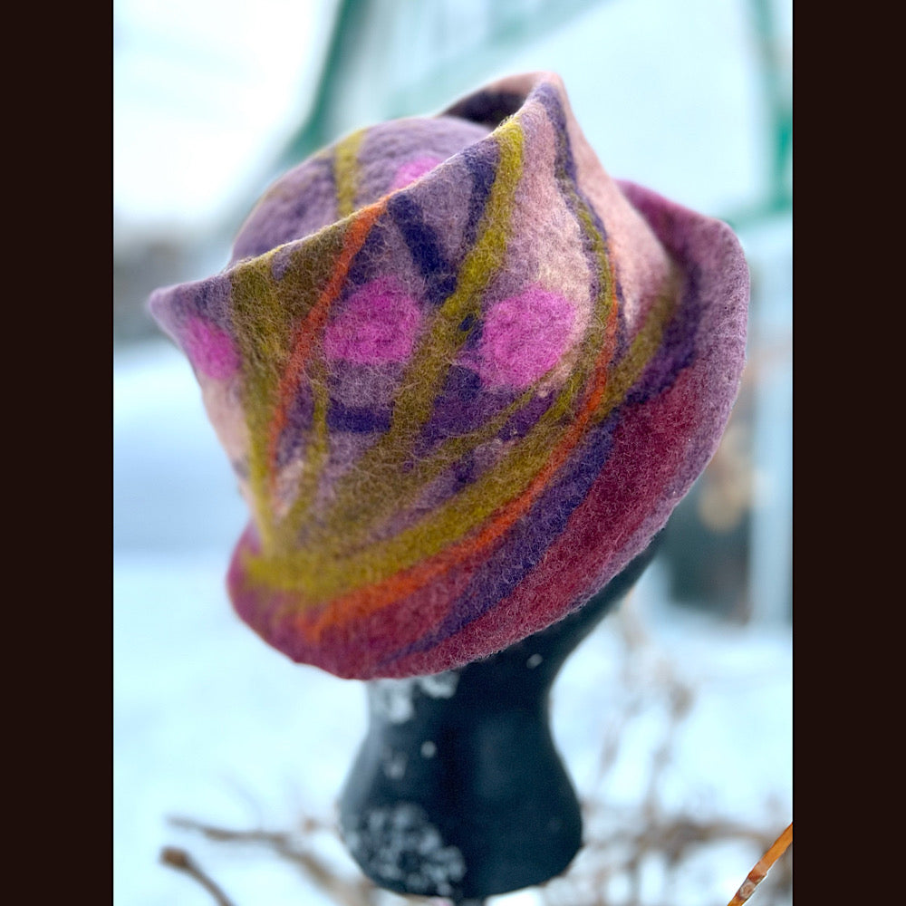 Mini Felted top hat small