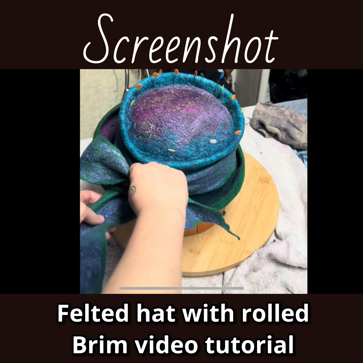 How to felt a top hat with rolled brim video tutorial 3 hours
