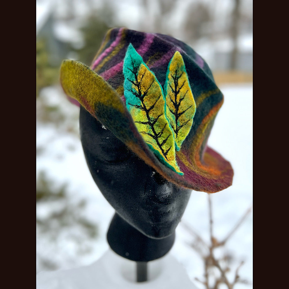 Mini Felted top hat small