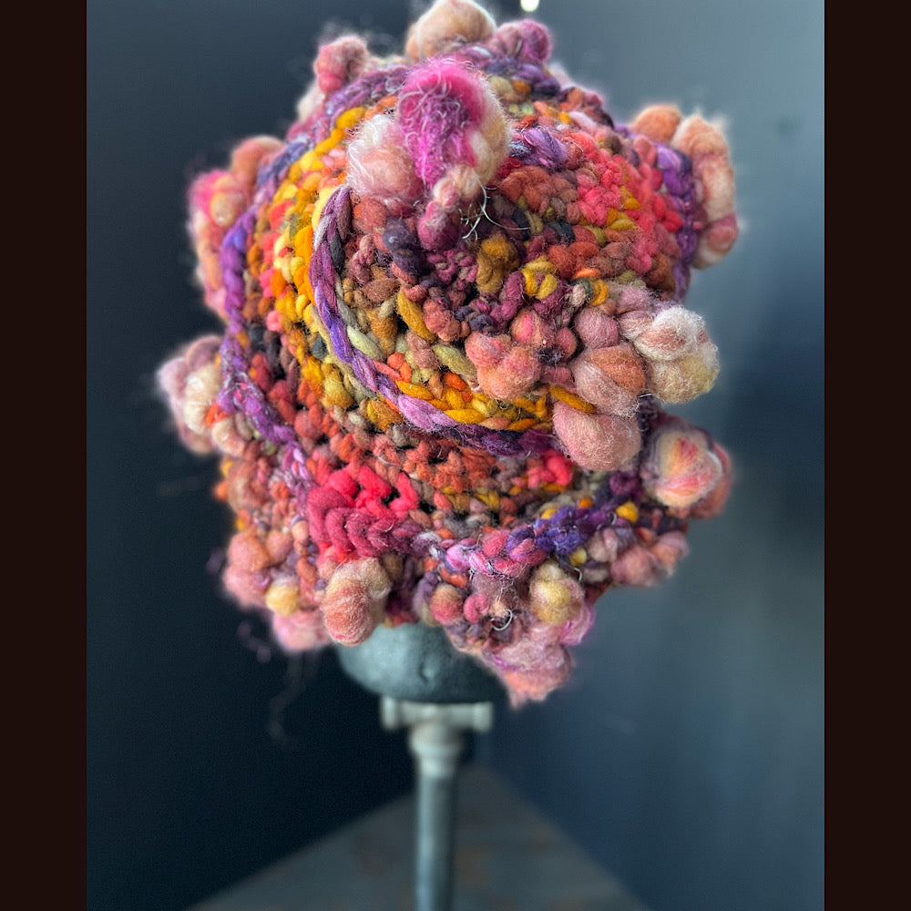 Knitted beret size small