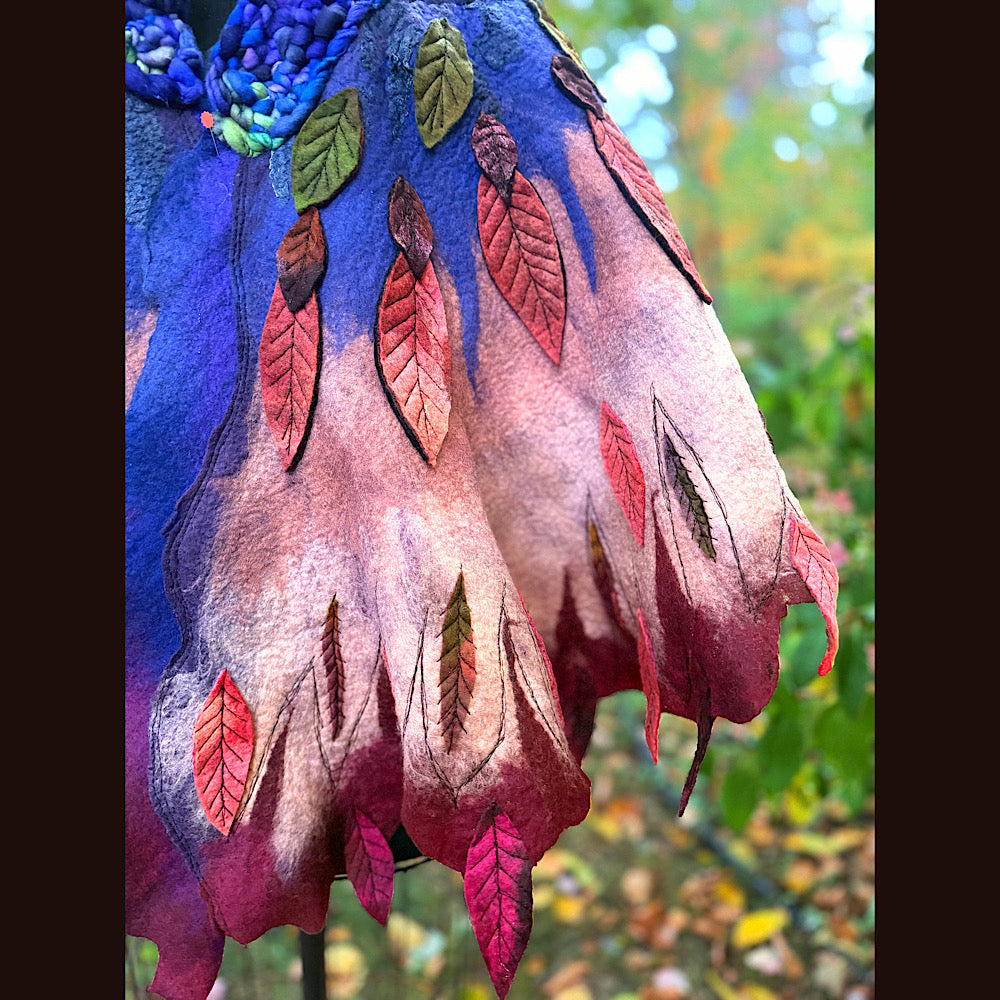 Handmade Felted Wool Scarf 80” X 29”