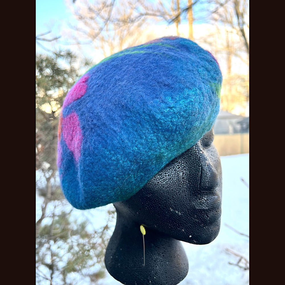 Felted beret 23” medium