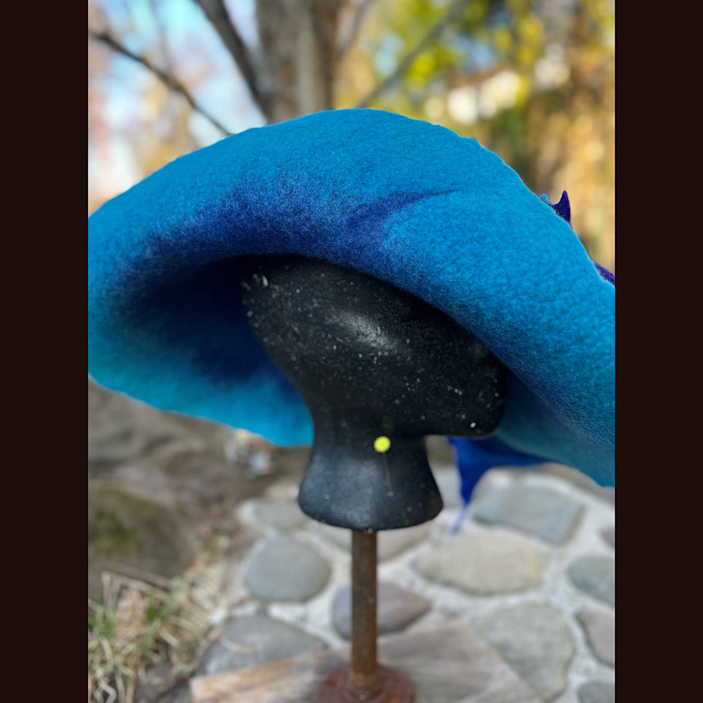 Felted top hat with bow 24” large