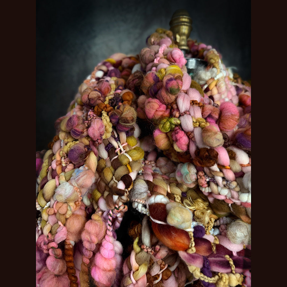 Handmade wool Woven Scarf 84”X 11”