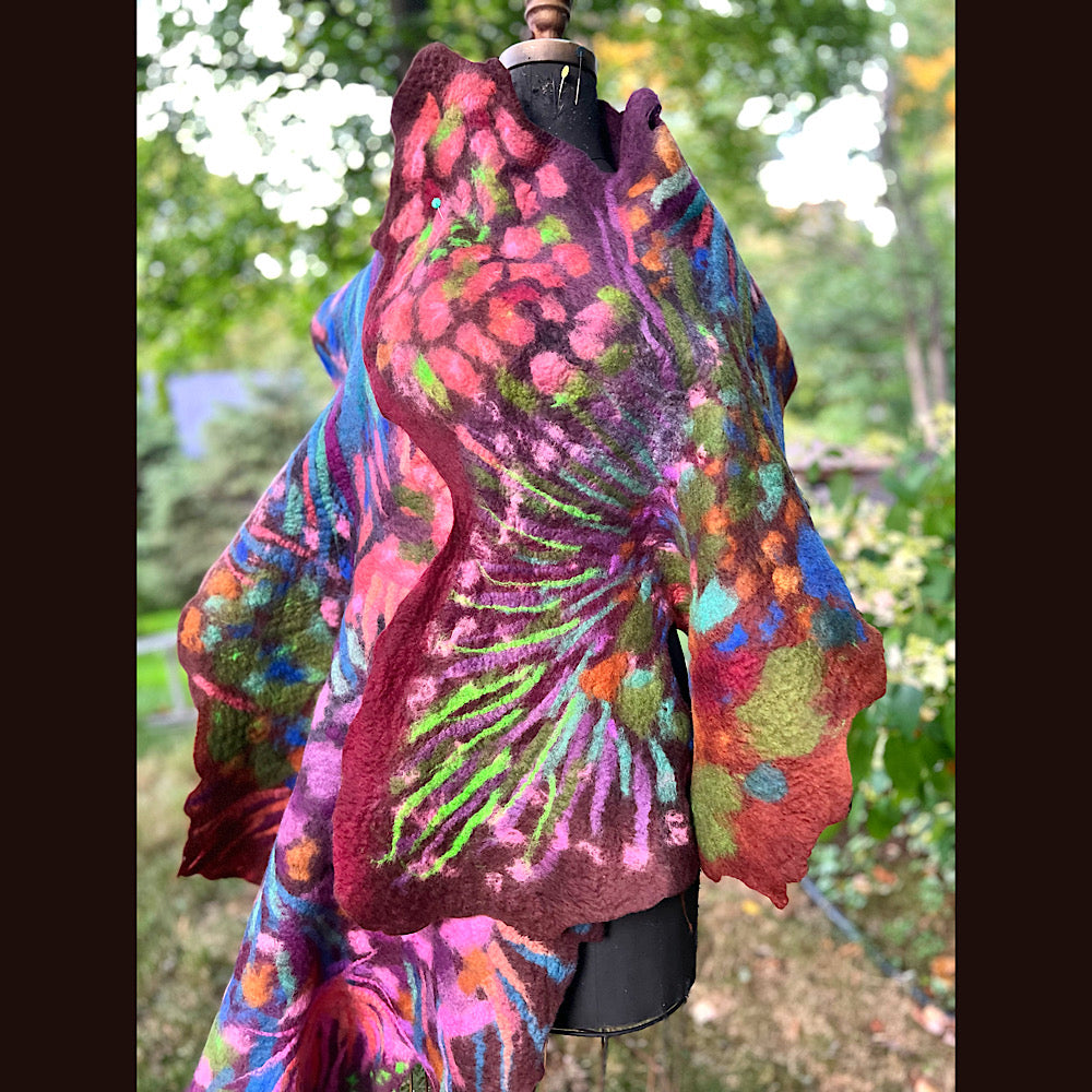 Felted Scarf 80” X 25”