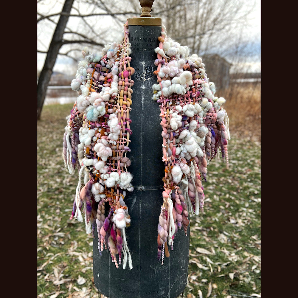 Golden Rose shawl 59” X 27”