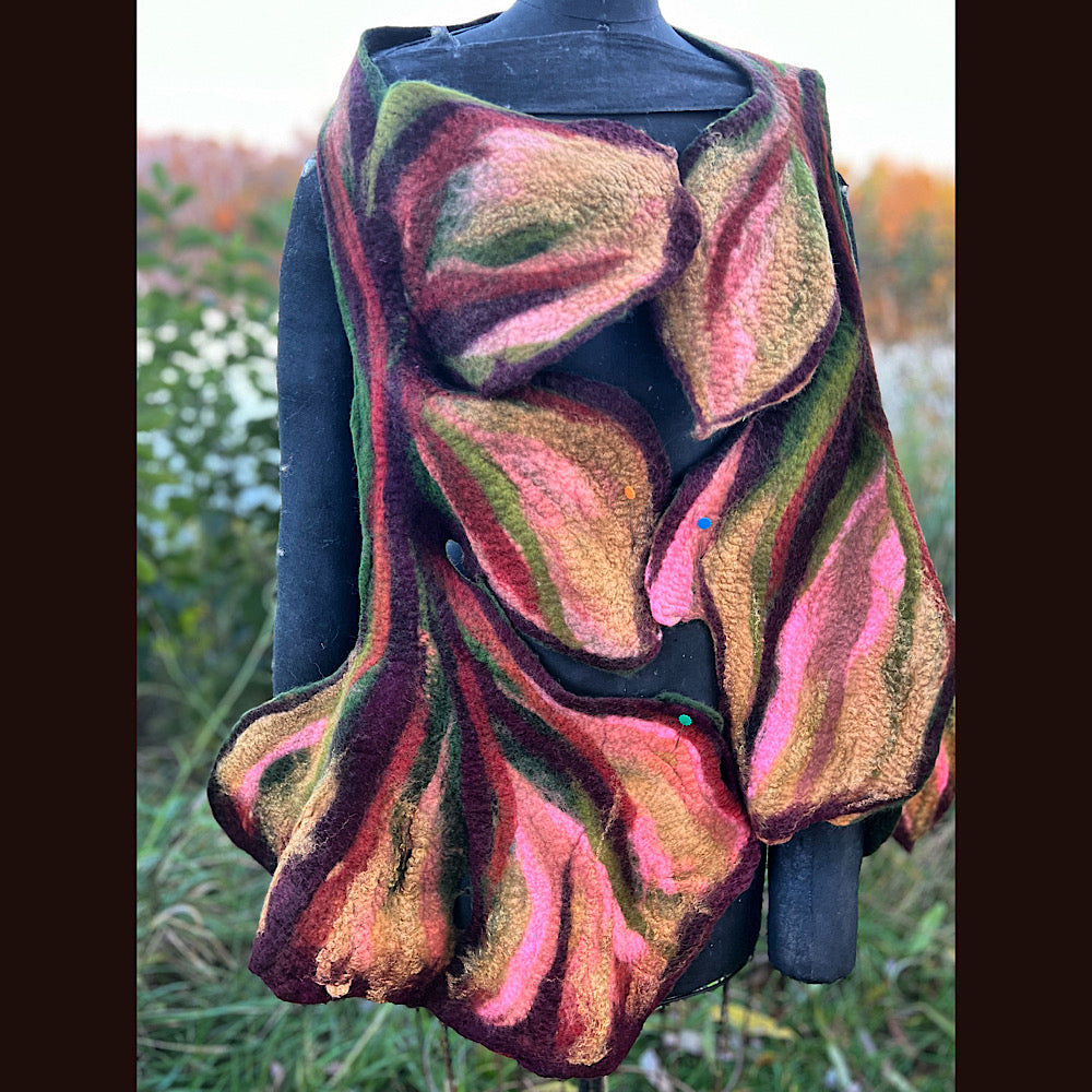 Felted Scarf 72” x 21”