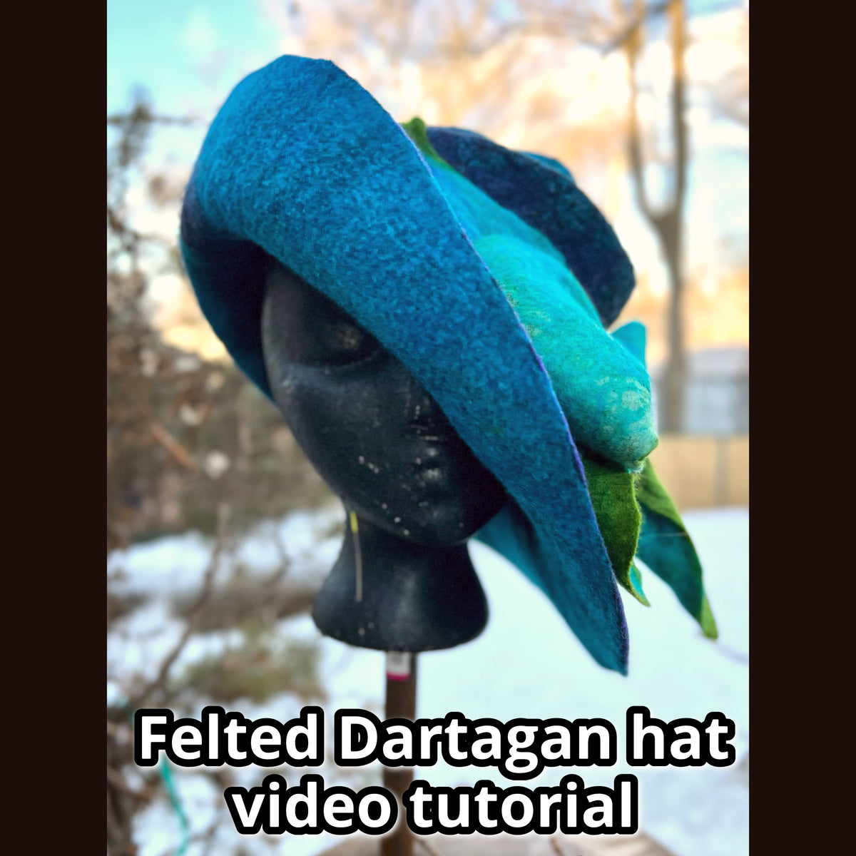 How to felt a Dartagnan hat (large brim) video tutorial 2h50