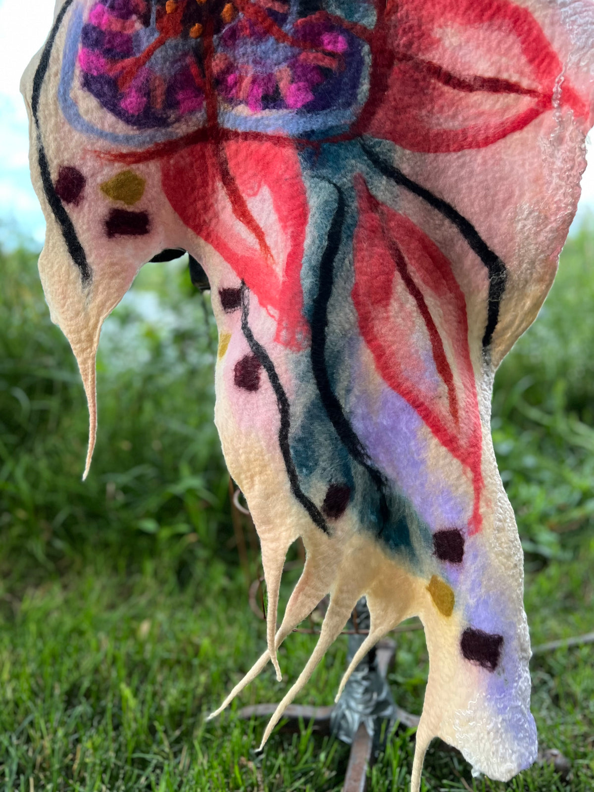 Felted Shawl 92” X 21”