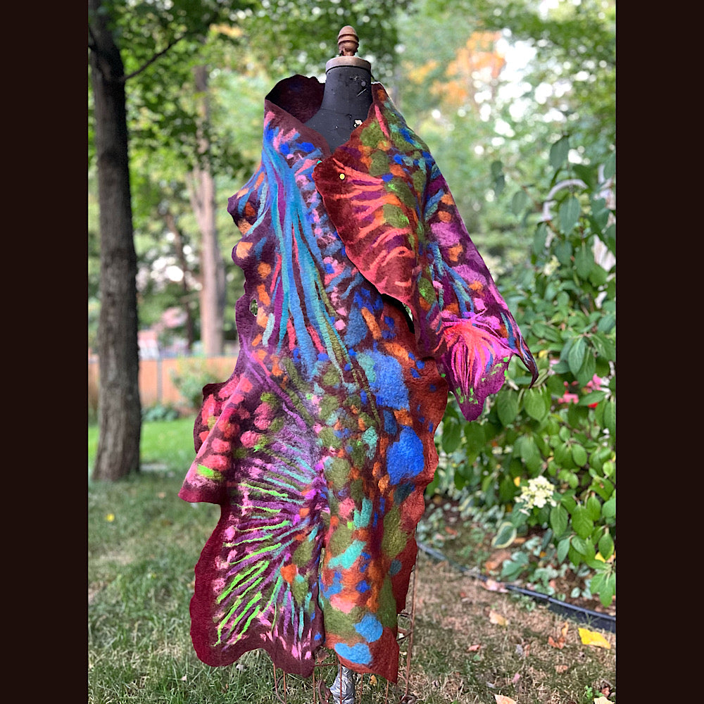 Felted Scarf 80” X 25”