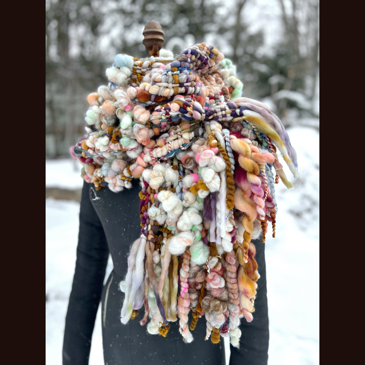 The Golden Rose Scarf 86” X 9”